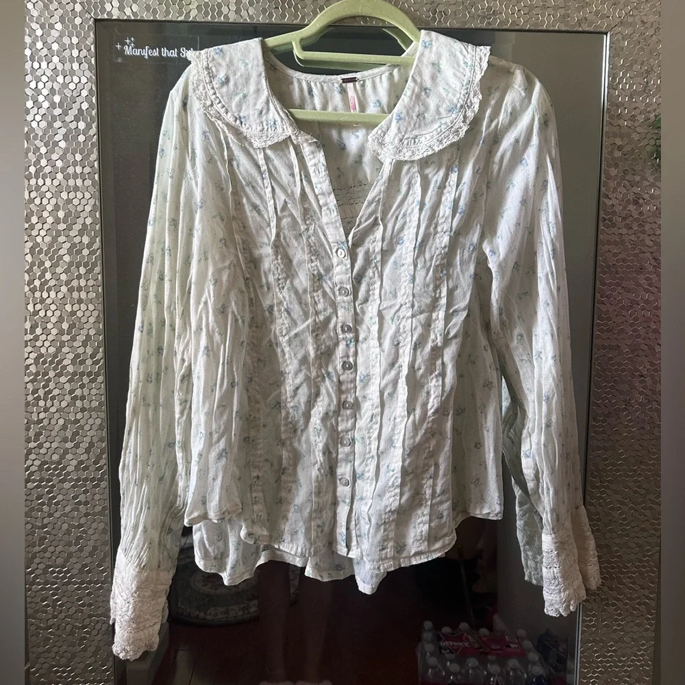 Free People Emmeline Button-Down Blouse